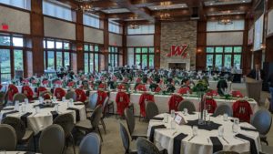 Photo of TWHS banquet set-up